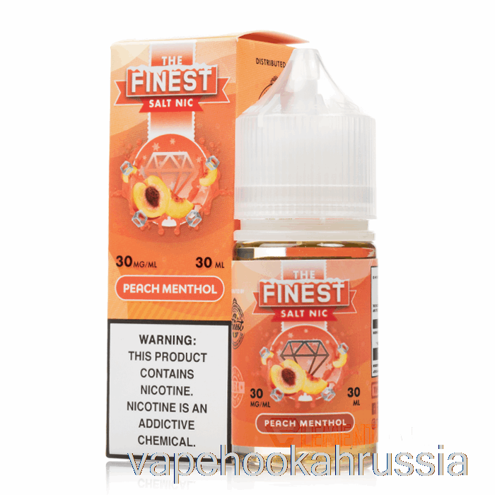 Vape Russia персиковый ментол - тончайшая соль ник - 30мл 50мг